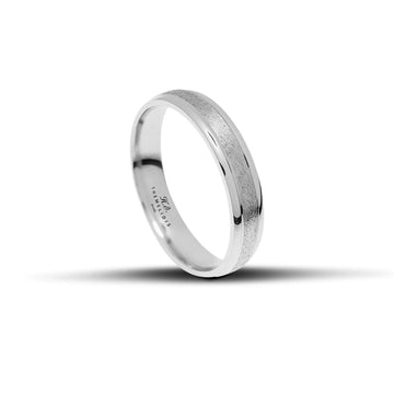 Βέρες Γάμου σετ λευκόχρυσες με σαγρέ κέντρο - themelidisjewels